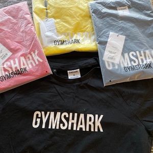 4 brand new GymShark t-shirts